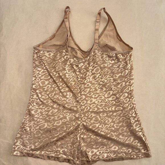 RUBY RIBBON Allure Cami #1762 Beige Leopard Print Size 36 - Picture 6 of 8
